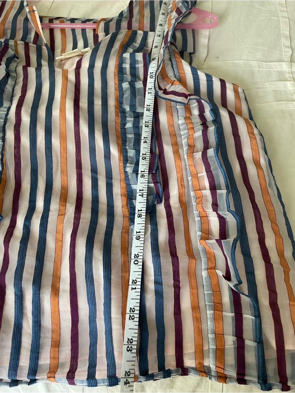 Maeve Anthropologie taffeta ruffle shirt - Picture 5 of 6